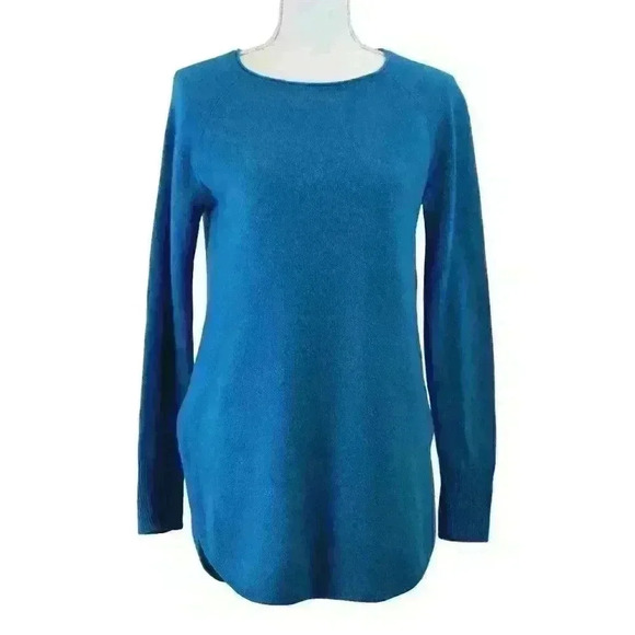 Halogen Teal Cashmere Sweater Size XS - Picture 2 of 6